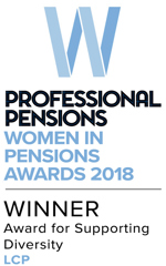 Professional Pensions Women in Pensions Award for Supporting Diversity 2018