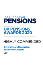 Professional Pensions Diversity & Inclusion Excellence Award 2020