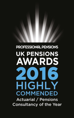 Highly commended actuarial / pensions consultancy of the year